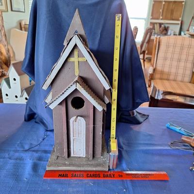 White Door birdhouse