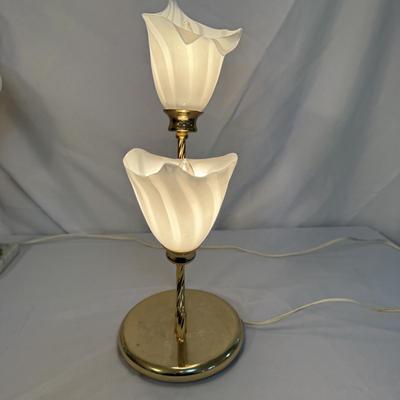 Fenton Poppy and Lilly Glass Lamps (SR-BM)