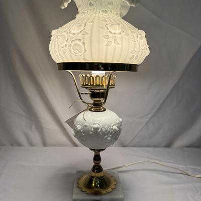 Fenton Poppy and Lilly Glass Lamps (SR-BM)