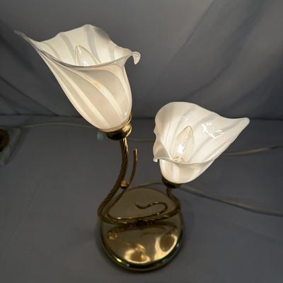 Fenton Poppy and Lilly Glass Lamps (SR-BM)