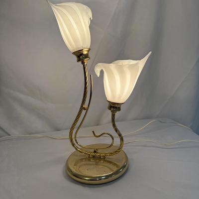 Fenton Poppy and Lilly Glass Lamps (SR-BM)