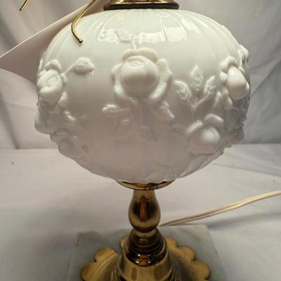 Fenton Poppy and Lilly Glass Lamps (SR-BM)