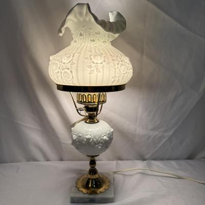 Fenton Poppy and Lilly Glass Lamps (SR-BM)