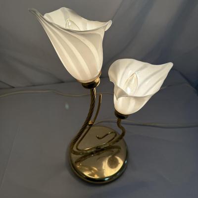 Fenton Poppy and Lilly Glass Lamps (SR-BM)