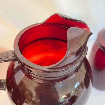 Eight Person Arcoroc Ruby Dish Set (LR-SS)