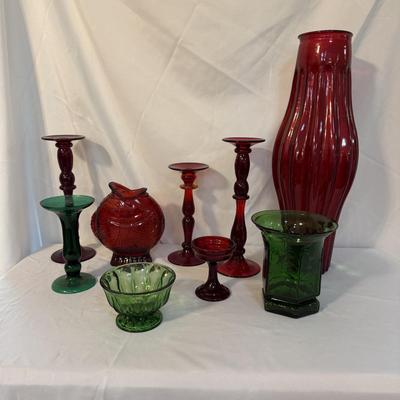 Unique Glass Candleholders, Vases and More (SR-BM)