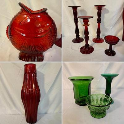 Unique Glass Candleholders, Vases and More (SR-BM)