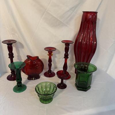 Unique Glass Candleholders, Vases and More (SR-BM)