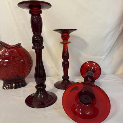 Unique Glass Candleholders, Vases and More (SR-BM)