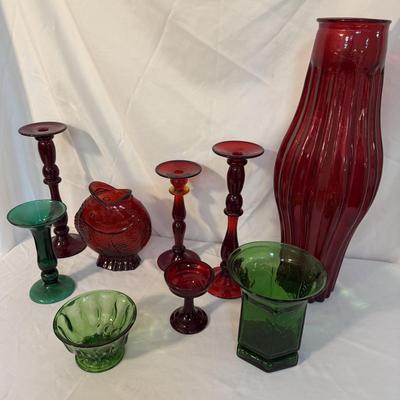 Unique Glass Candleholders, Vases and More (SR-BM)