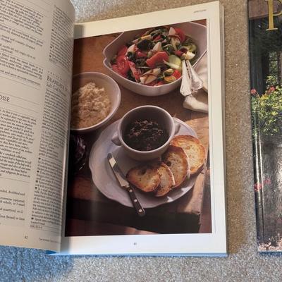 Several Cookbooks, Tea Towels, and Aprons (LR-DZ)
