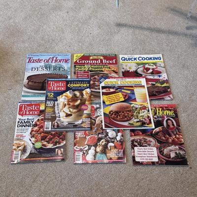 Several Cookbooks, Tea Towels, and Aprons (LR-DZ)