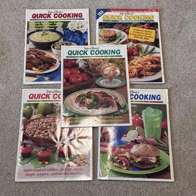 Several Cookbooks, Tea Towels, and Aprons (LR-DZ)