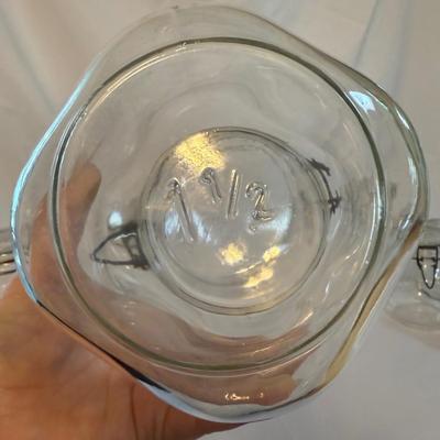 Collection of Glass Jars with Hinged Lids (K-BM)