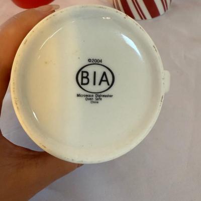 BIA Peppermint Mugs, Dishes and More (K-BM)