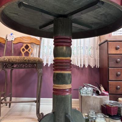 Solid Wood Round Table and Stool (K-DZ)