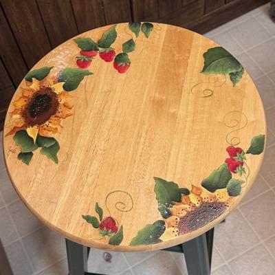 Solid Wood Round Table and Stool (K-DZ)