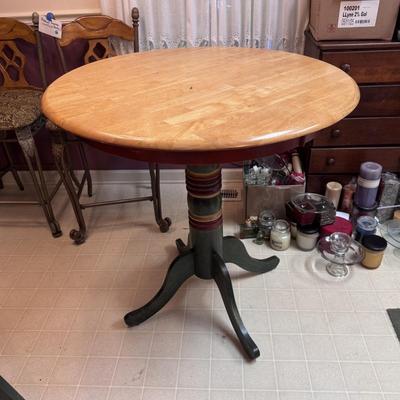 Solid Wood Round Table and Stool (K-DZ)