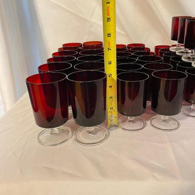 64-Piece French Red Stemware Collection (LR-SS)