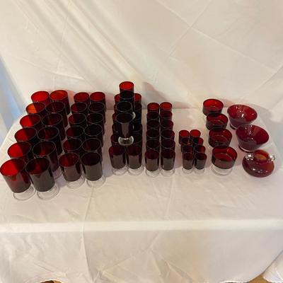 64-Piece French Red Stemware Collection (LR-SS)