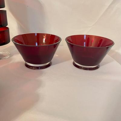 64-Piece French Red Stemware Collection (LR-SS)