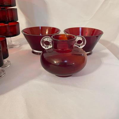 64-Piece French Red Stemware Collection (LR-SS)