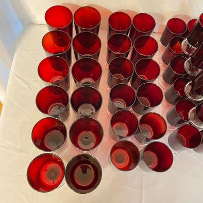 64-Piece French Red Stemware Collection (LR-SS)
