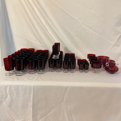64-Piece French Red Stemware Collection (LR-SS)