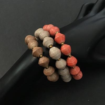 Vintage beaded stretch bracelet