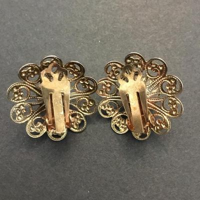 Vintage clip on earrings
