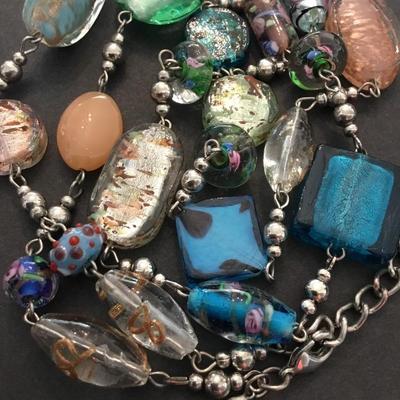 Vintage premier, design, art glass necklace