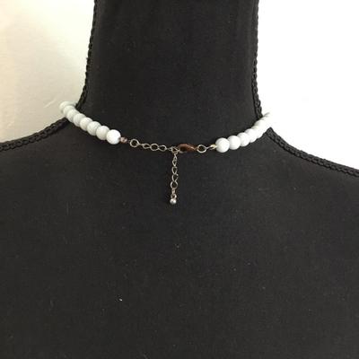 Beautiful vintage ice, blue statement, necklace