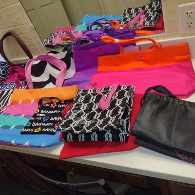 Collection of Colorful Shopping/Utility Bags