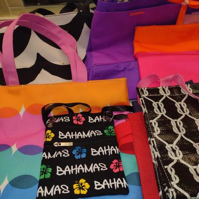Collection of Colorful Shopping/Utility Bags