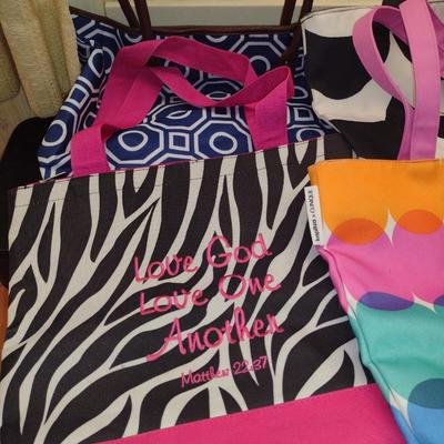 Collection of Colorful Shopping/Utility Bags