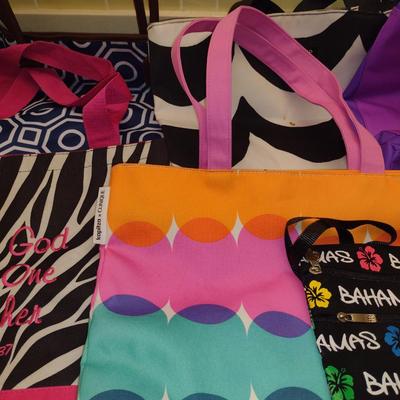 Collection of Colorful Shopping/Utility Bags