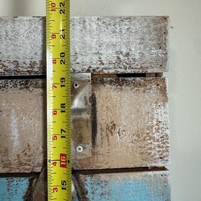 Sale Photo Thumbnail #36: Abstract Sailboat Mixed Media Wall Art.

Dimensions: 21.5” x 72” x 3” deep