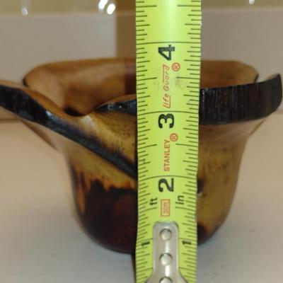 Hand Made Wooden Bowl/Dry Vase- Approx 5 1/2" in Diameter, 3 1/4" Tall