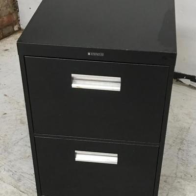 2 drawer legal size filing cabinet, black 18