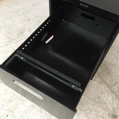 2 drawer legal size filing cabinet, black 18