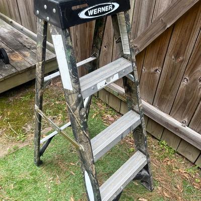 Sale Photo Thumbnail #50: Werner Woodland Camo Step Ladder