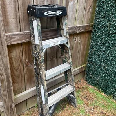 Sale Photo Thumbnail #53: Werner Woodland Camo Step Ladder