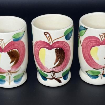 1940’s Purintan Slip Ware Apple Pitcher Set
