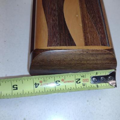 Wooden Storage Box- Approx 6" x 4" x 2 3/4" Tall