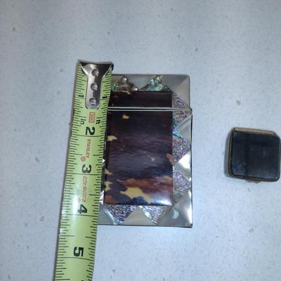 Pill Box and Card Case with Mother of Pearl Accents