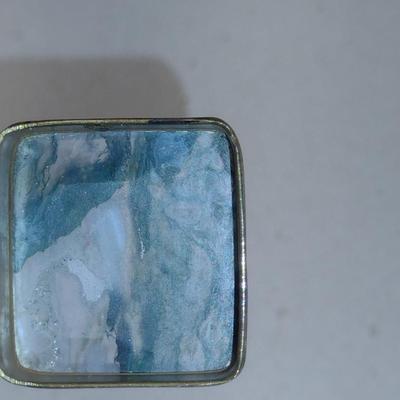 Pill Box and Card Case with Mother of Pearl Accents