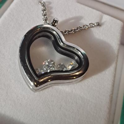 2 ct Moissanite Diamond Heart Pendant