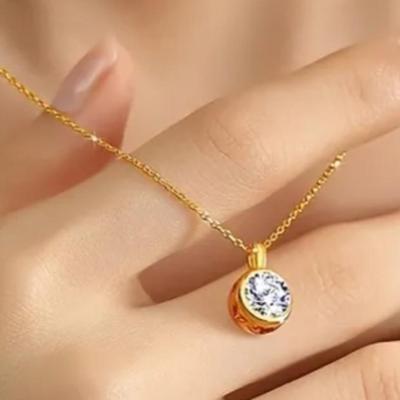 1 ct Moissanite Sterling Silver Necklace