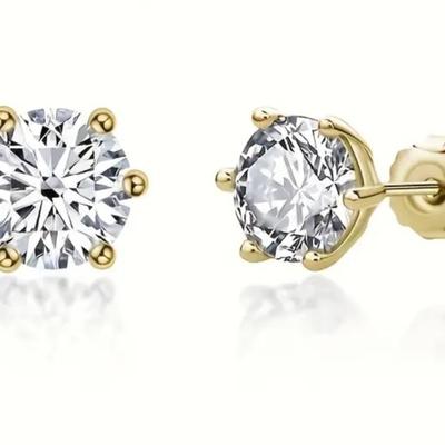 1 ct Moissanite Sterling Silver