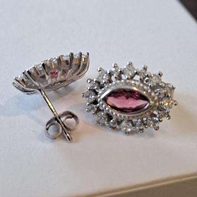 Pink Sapphire Earrings